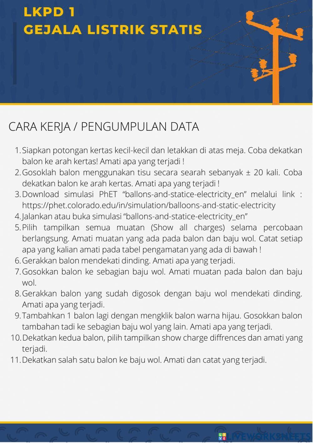 LKPD Listrik Statis