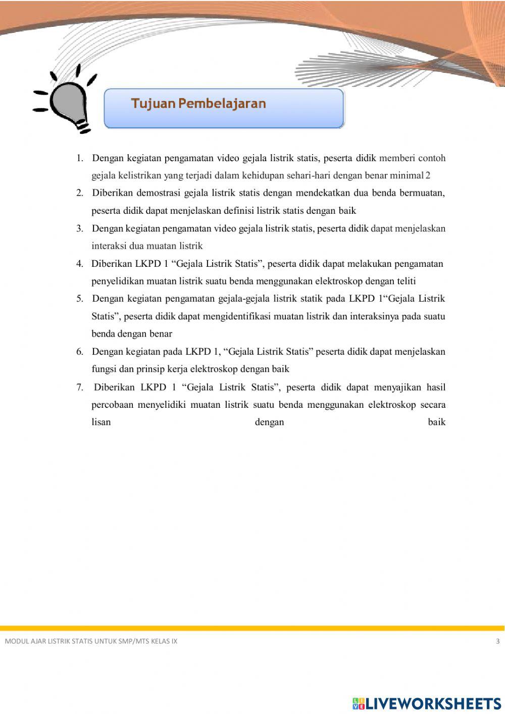 Bahan Ajar Listrik Statis