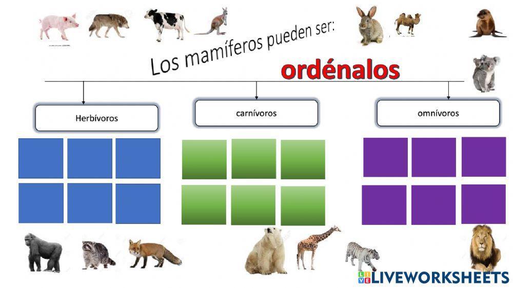 Los animales vertebrados