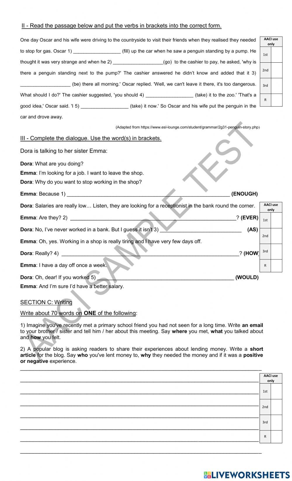 SENIOR 3 FINAL EXAM 2022