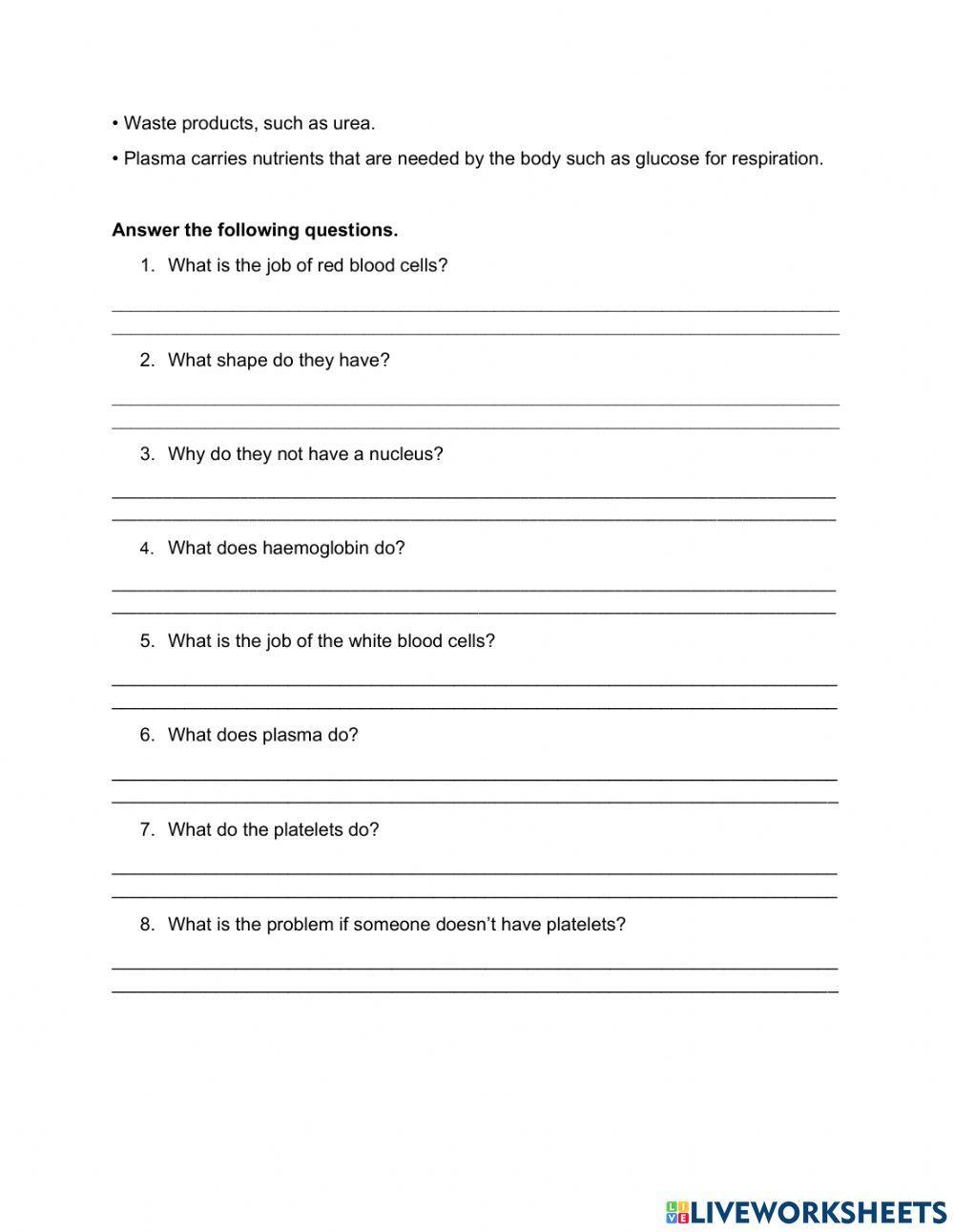 2235314 | The Blood | tiashniqmiller | LiveWorksheets