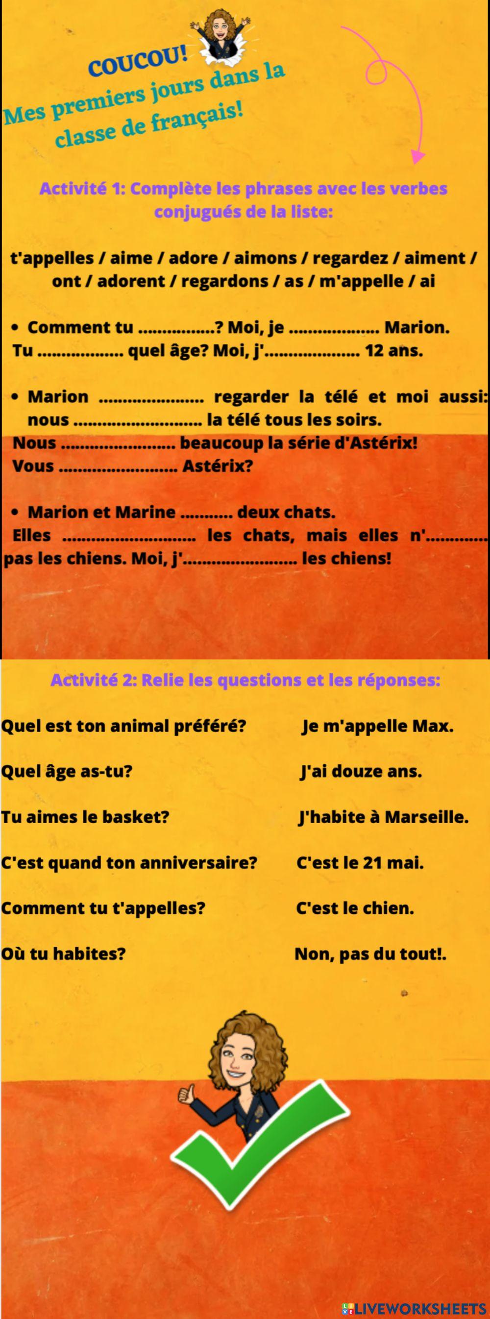 FICHE INTÉRACTIVE COUCOU FRANÇAIS - SHAILA Mª