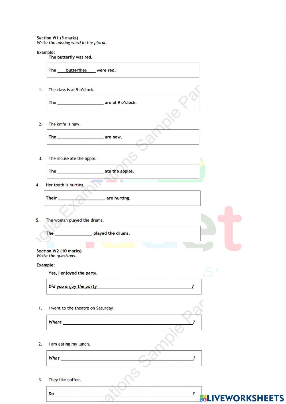 Preliminary - Written Exam