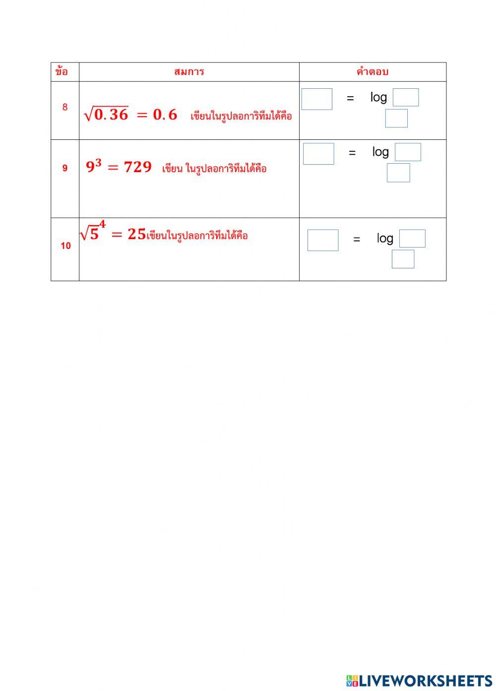 ลอการิทึม1