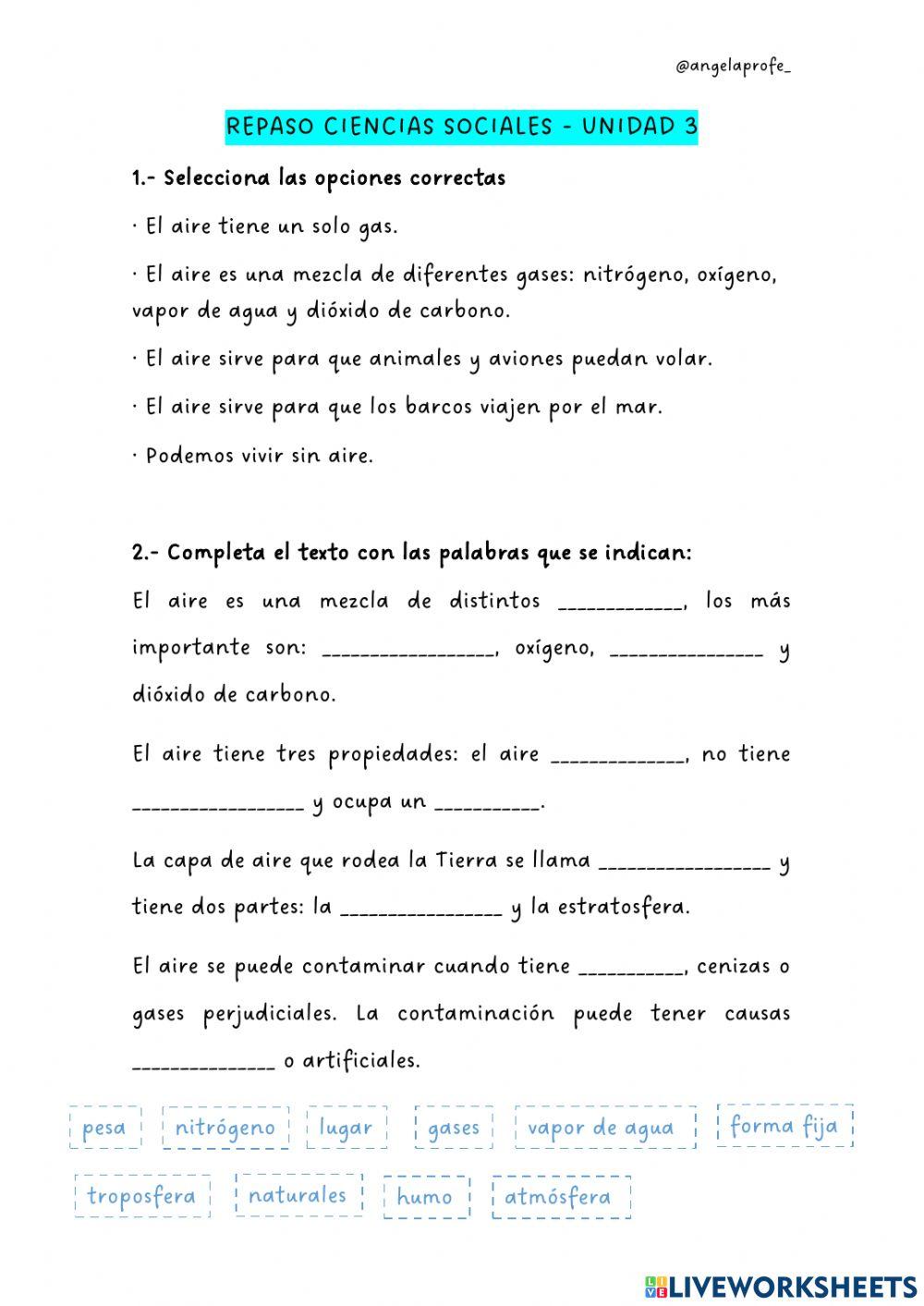 La atmósfera, clima y tiempo atmosférico