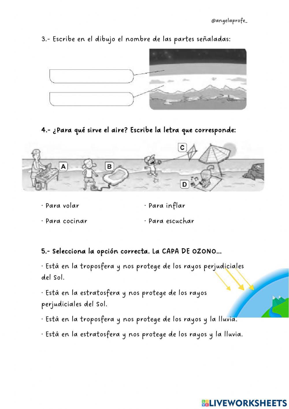 La atmósfera, clima y tiempo atmosférico