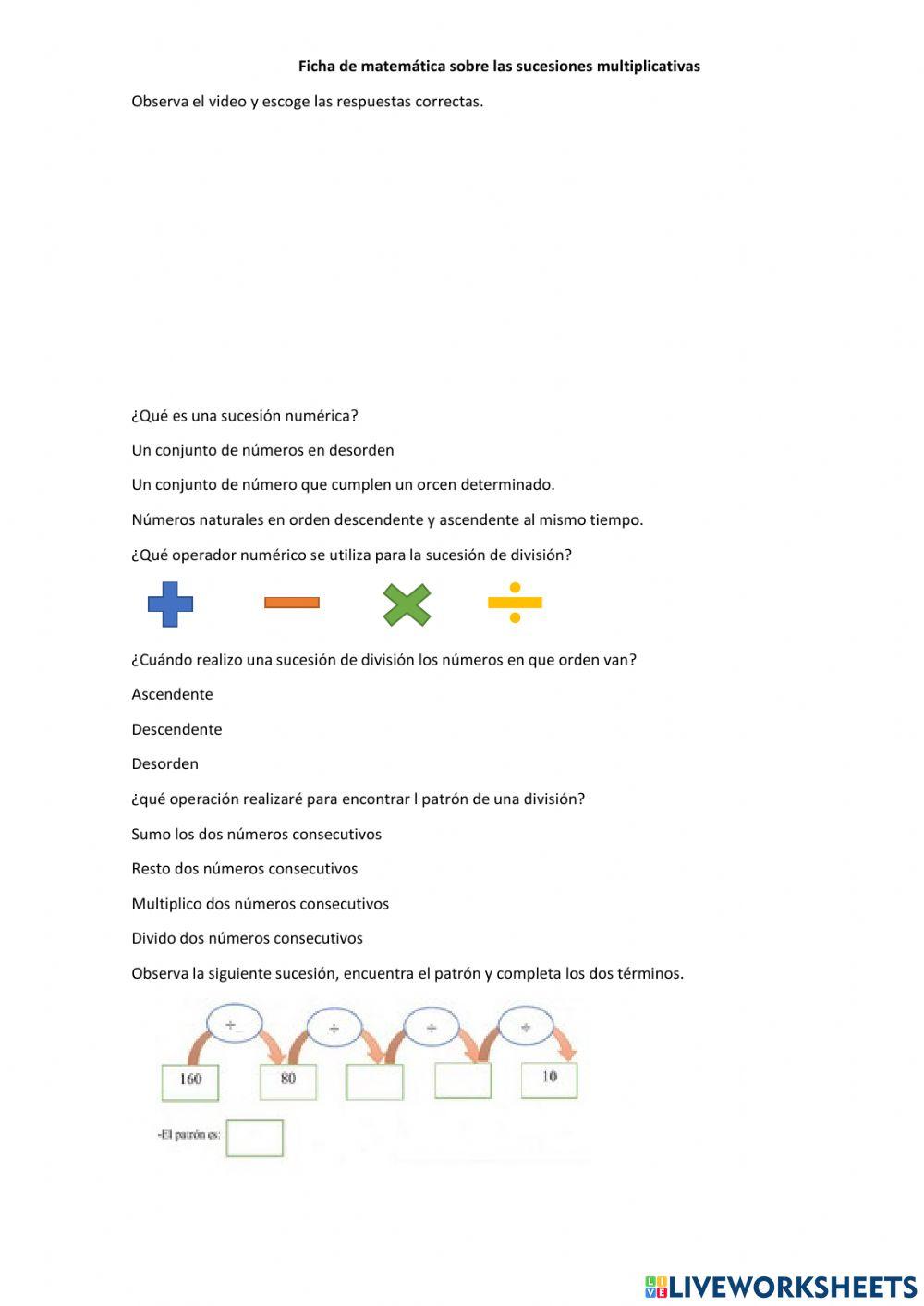 Sucesiones de división