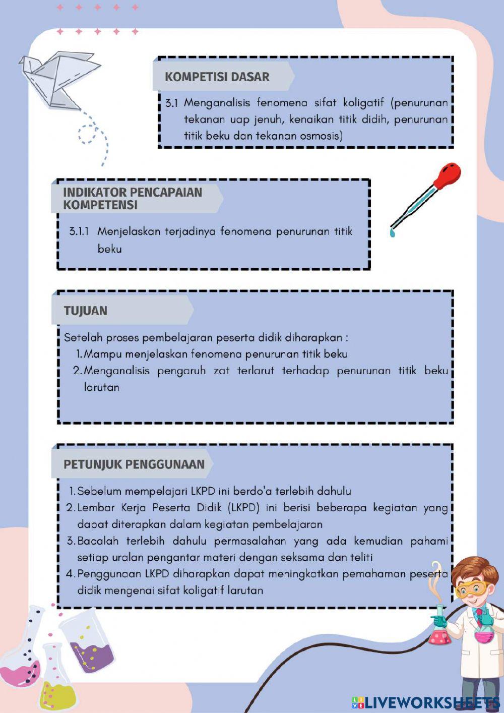 Sifat Keligatif Larutan