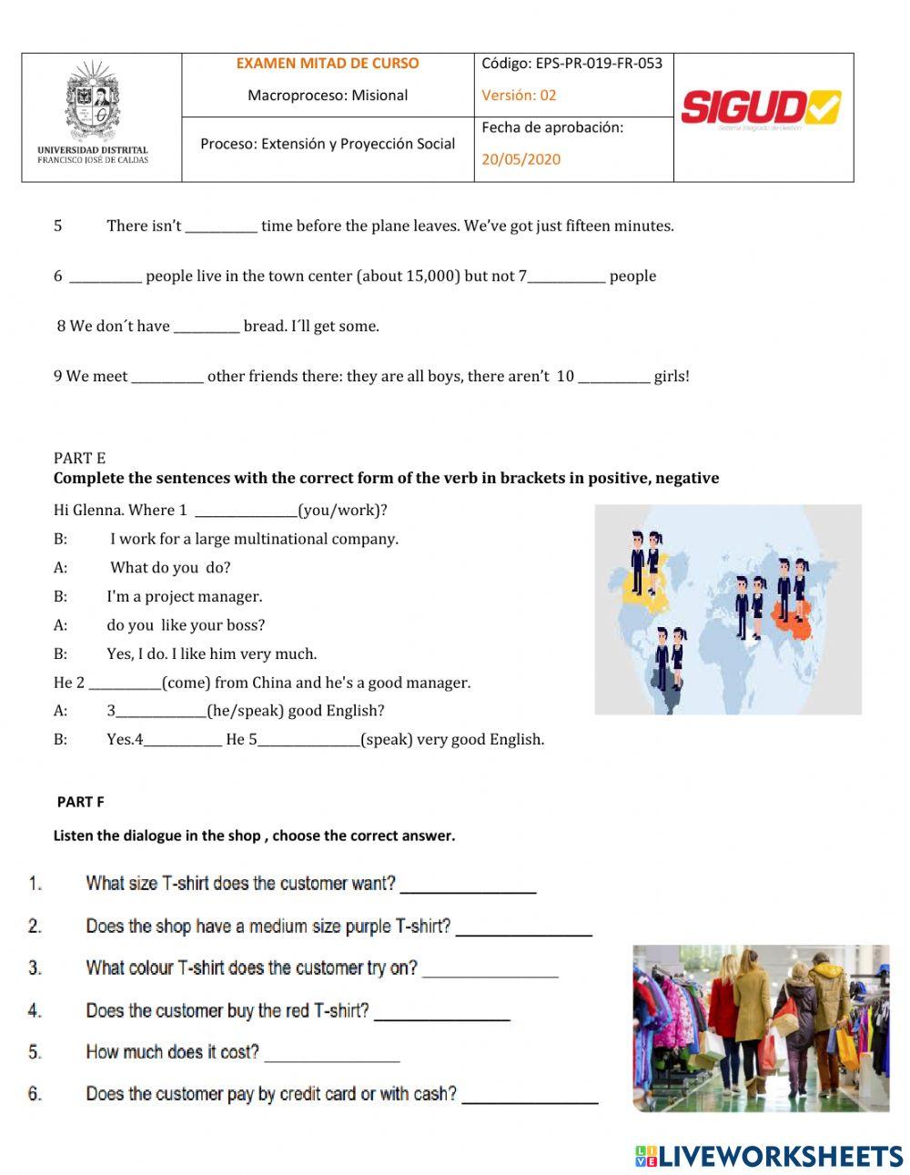 Mid term exam intro 2