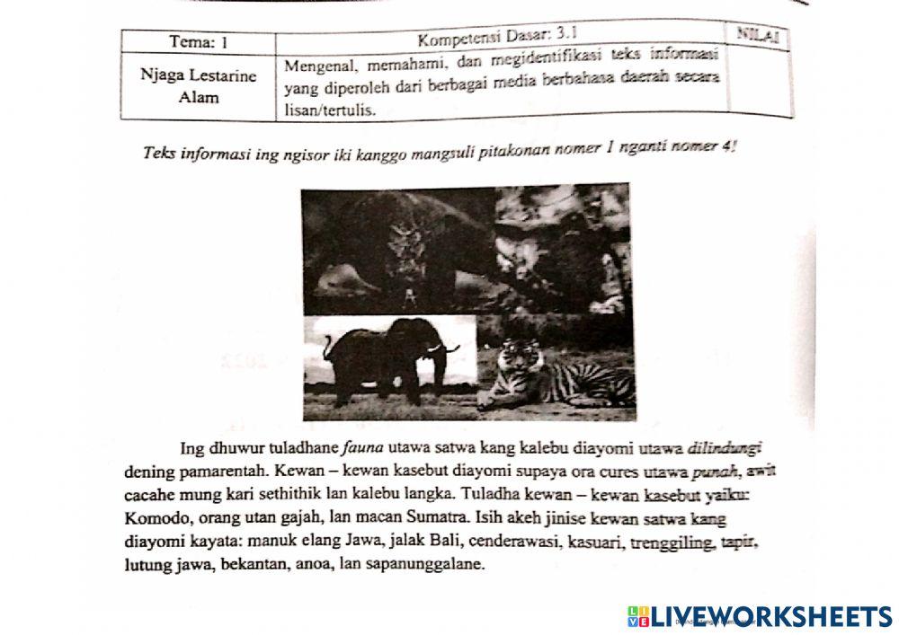 LATIHAN PAS Bhs Jawa