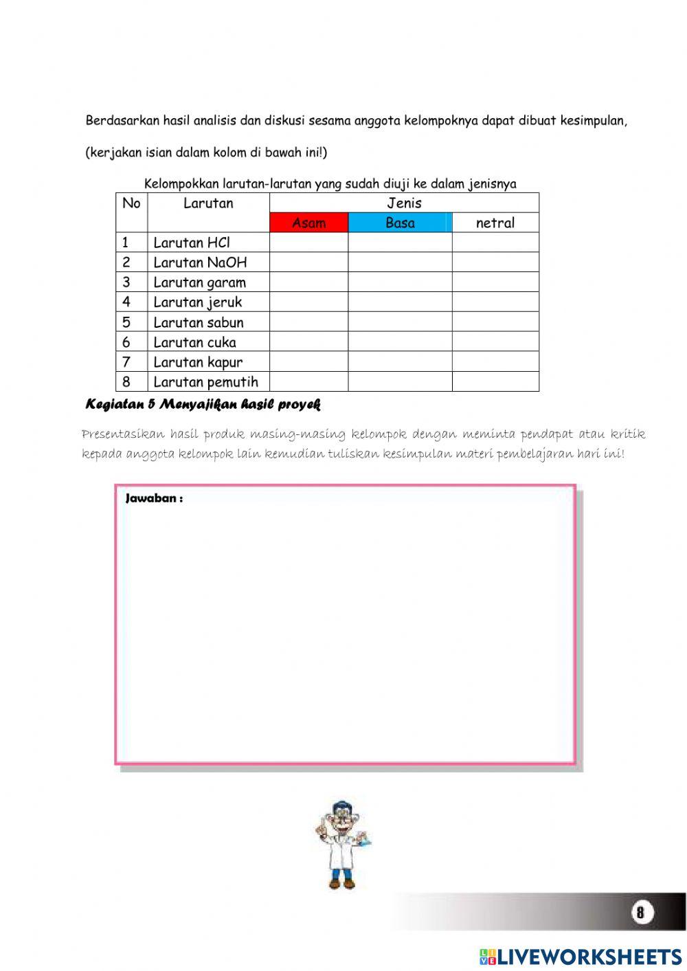 E-LKPD Pembuatan Lakmus Alami
