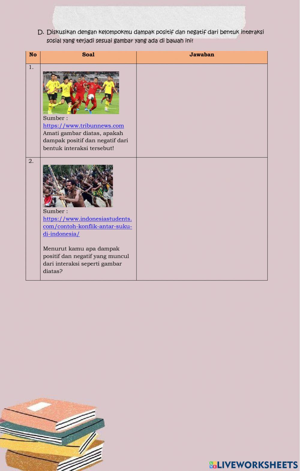 Latihan Soal Interaksi Sosial