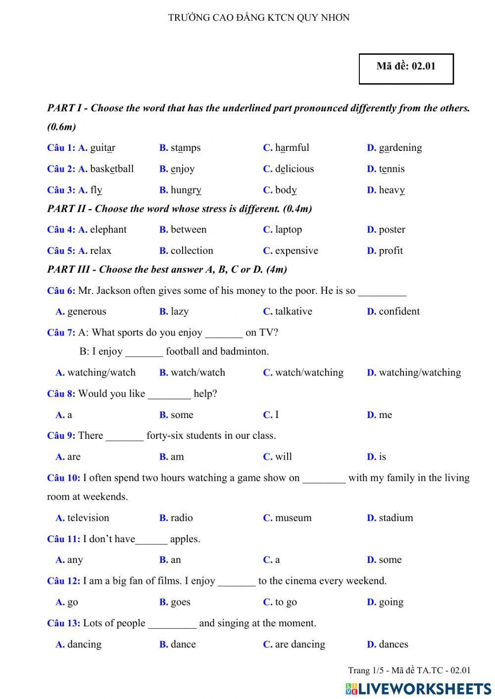Tck test 2 cdktcn quy nhon