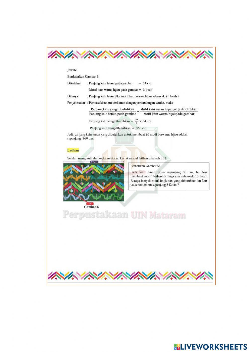 Perbandingan Senilai