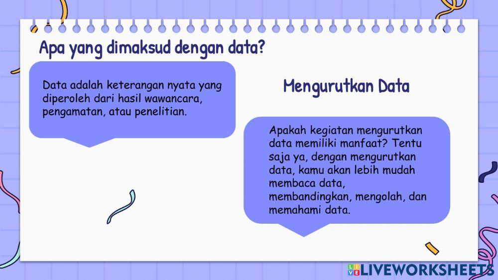 Media Pembelajaran pengolahan data