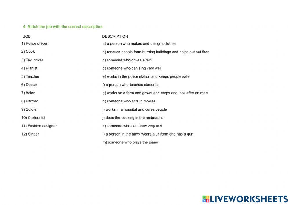 Jobs and Occupations