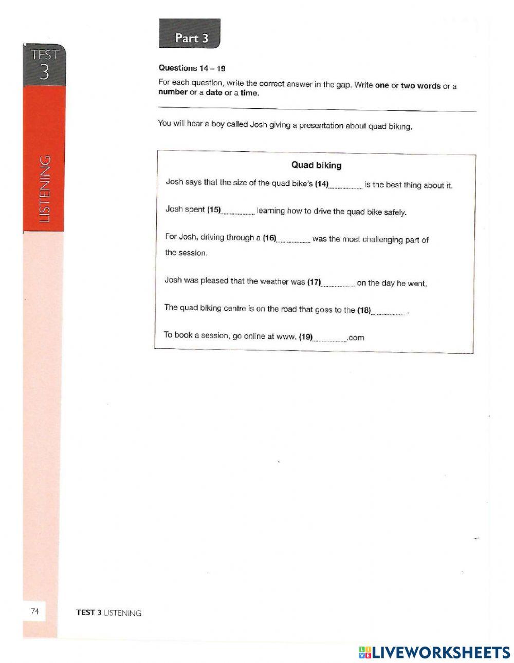 Listening 2 practice b1-3