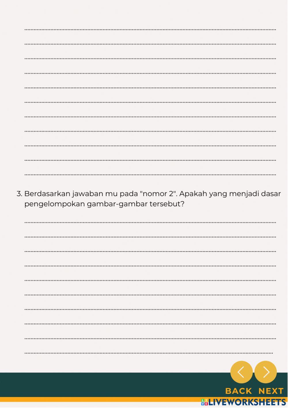 LKPD Klasifikasi Makhluk Hidup kegiatan 1