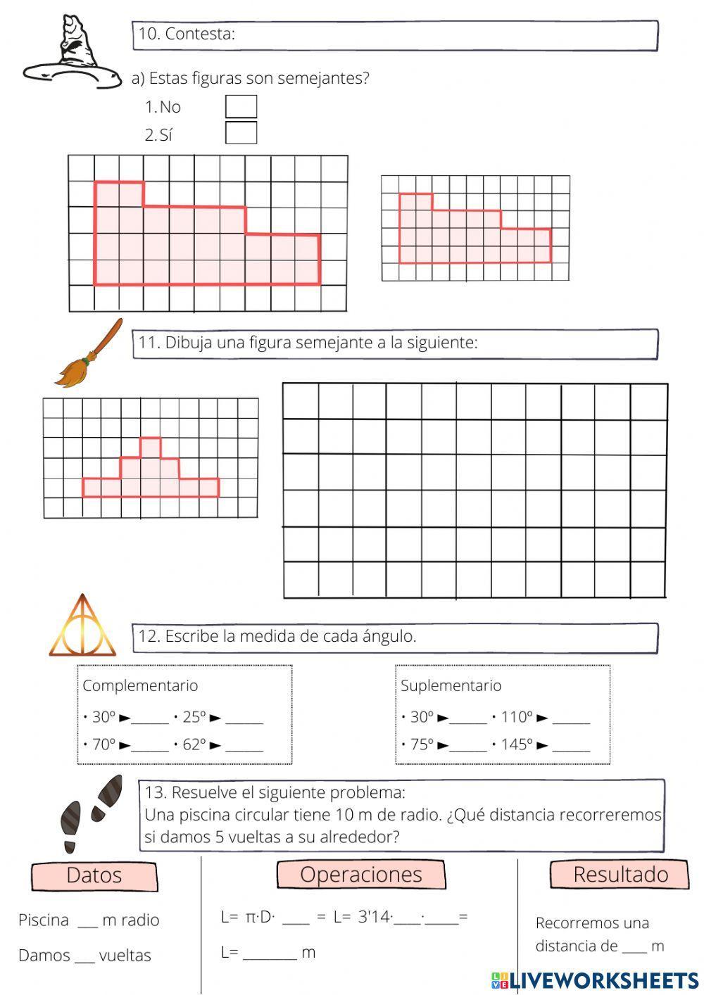 Examen matemáticas Magos de 6B unidad 4