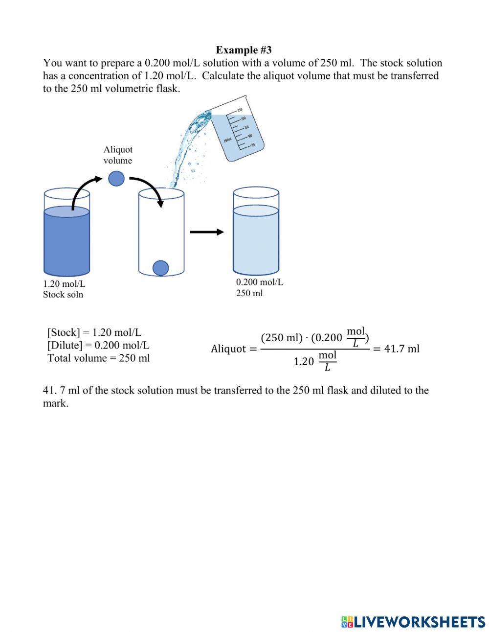 Making Dilutions