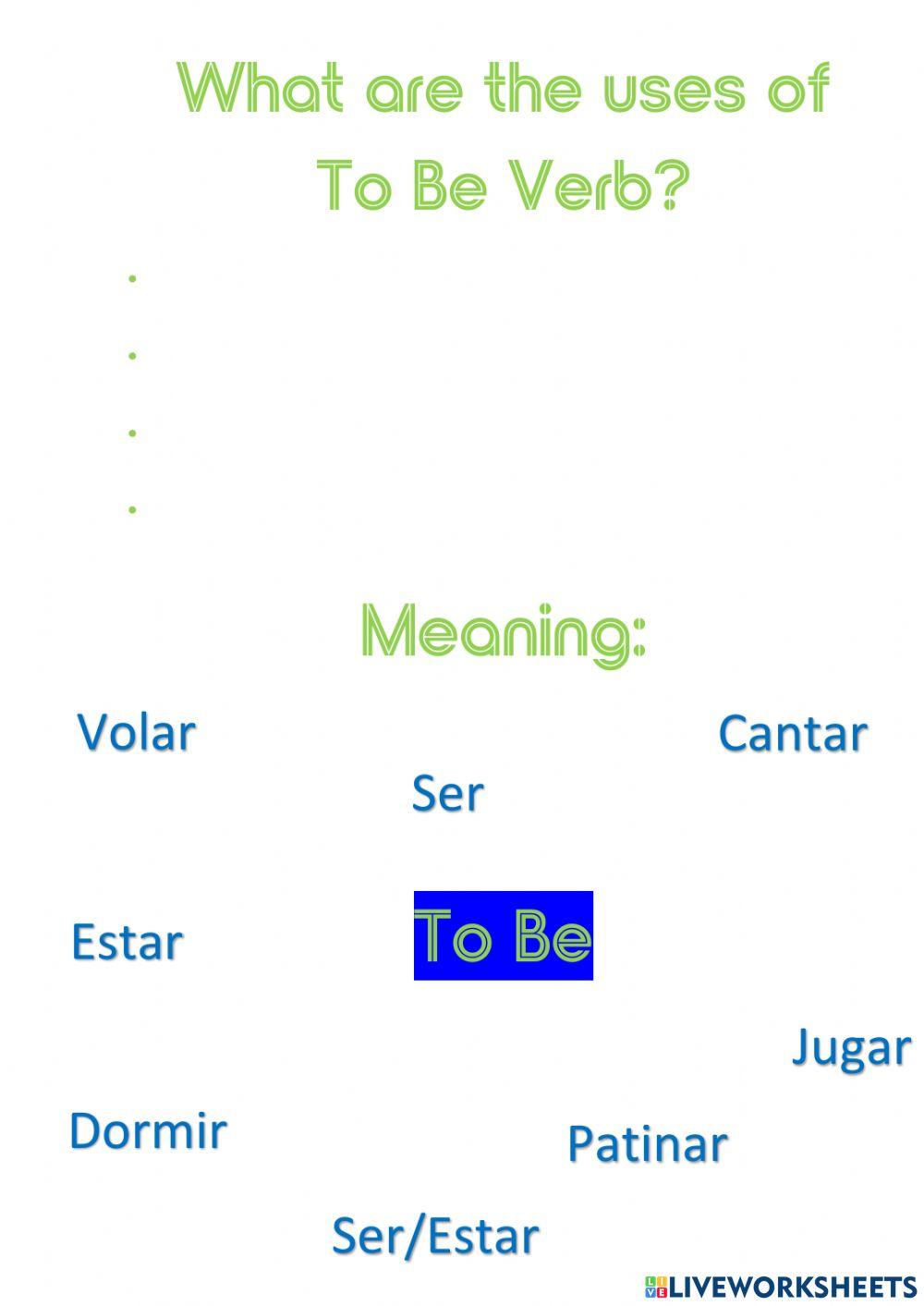 Verb to be