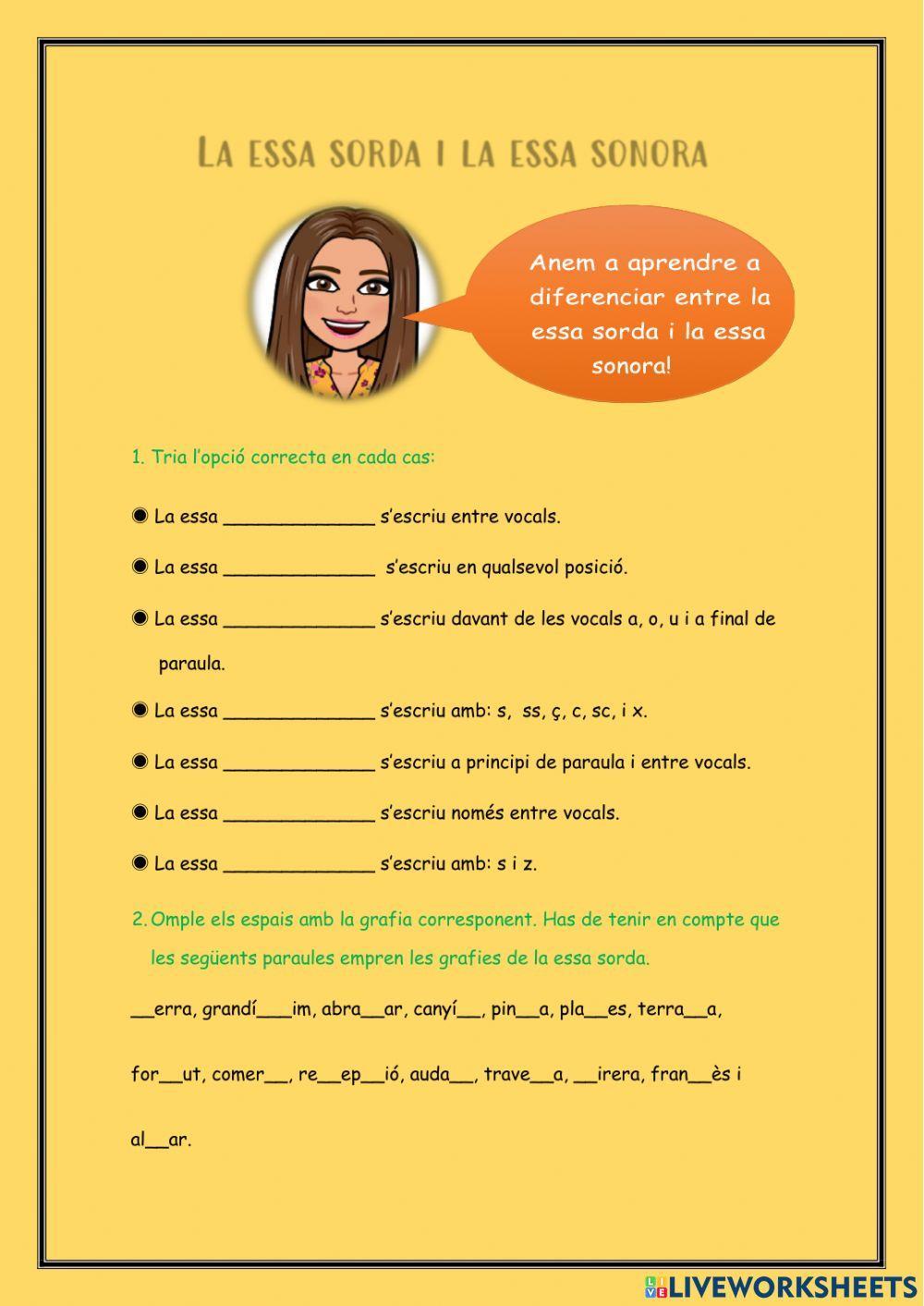 Essa sorda i essa sonora