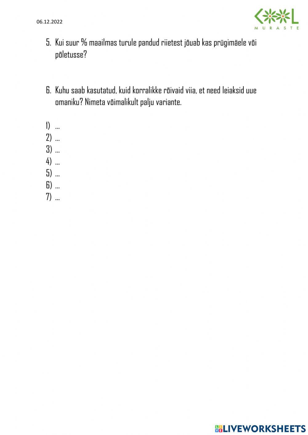 Tekstiilide taaskasutus