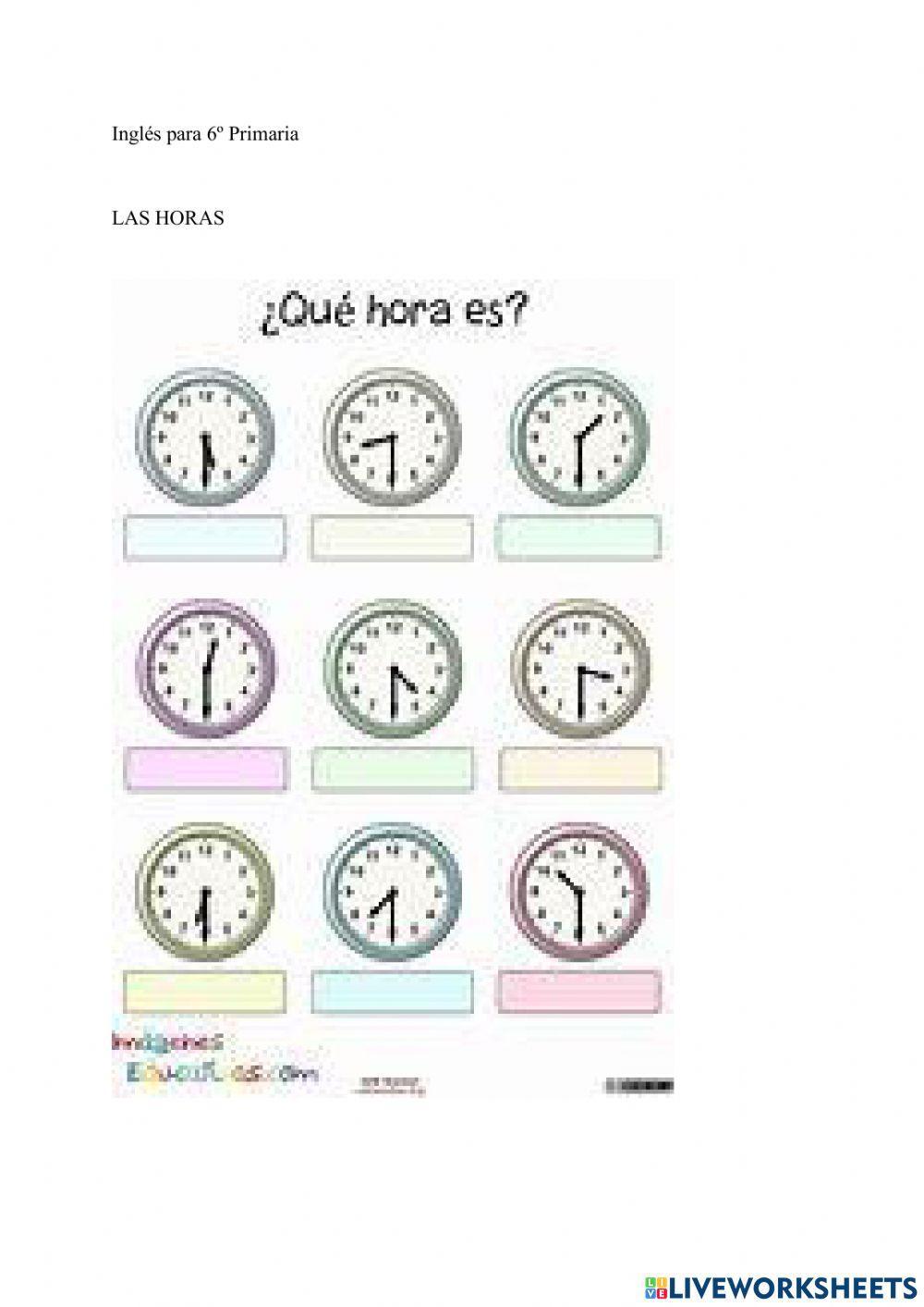 2236263 Horas en Inglés Juliuus LiveWorksheets