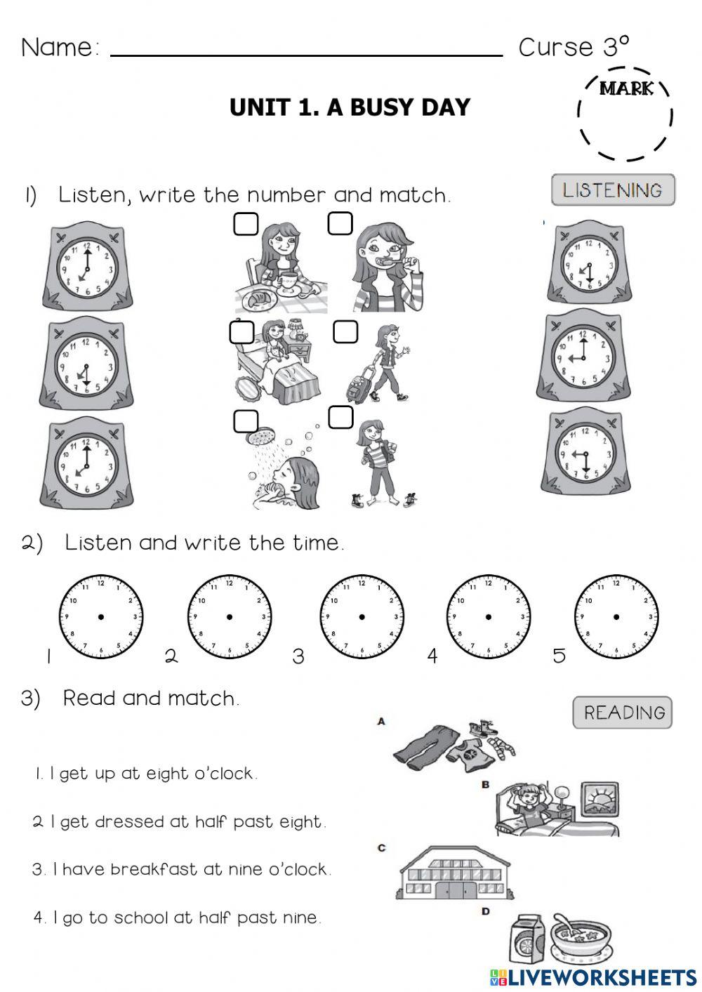 Tercero daily routine