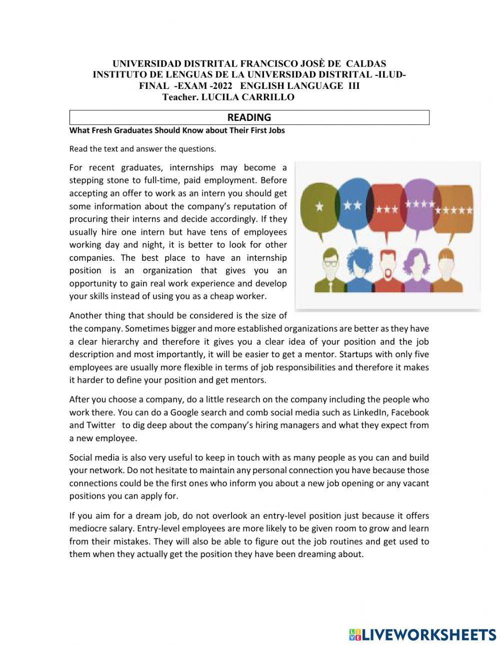 Final exam language 3