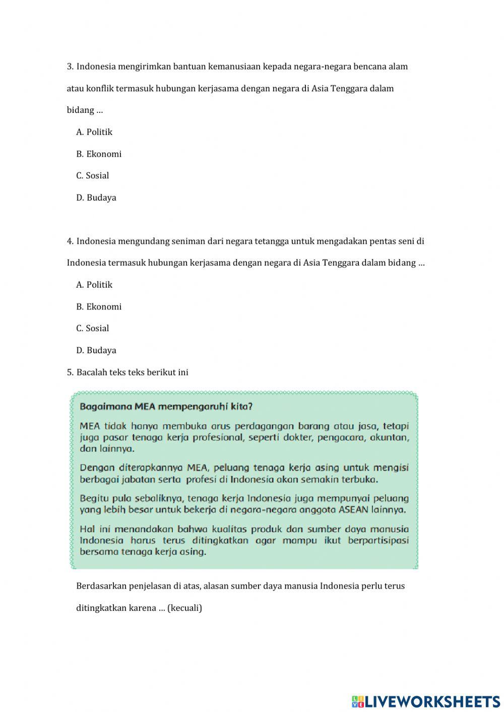 PAS Ilmu Pengetahuan Sosial