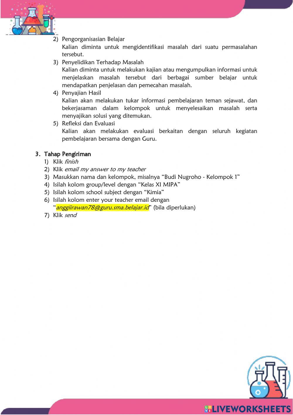 LKPD Kesetimbangan Kimia