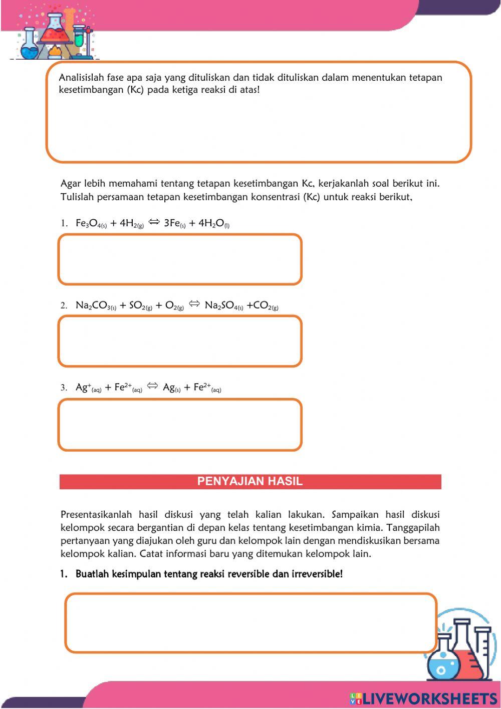 LKPD Kesetimbangan Kimia