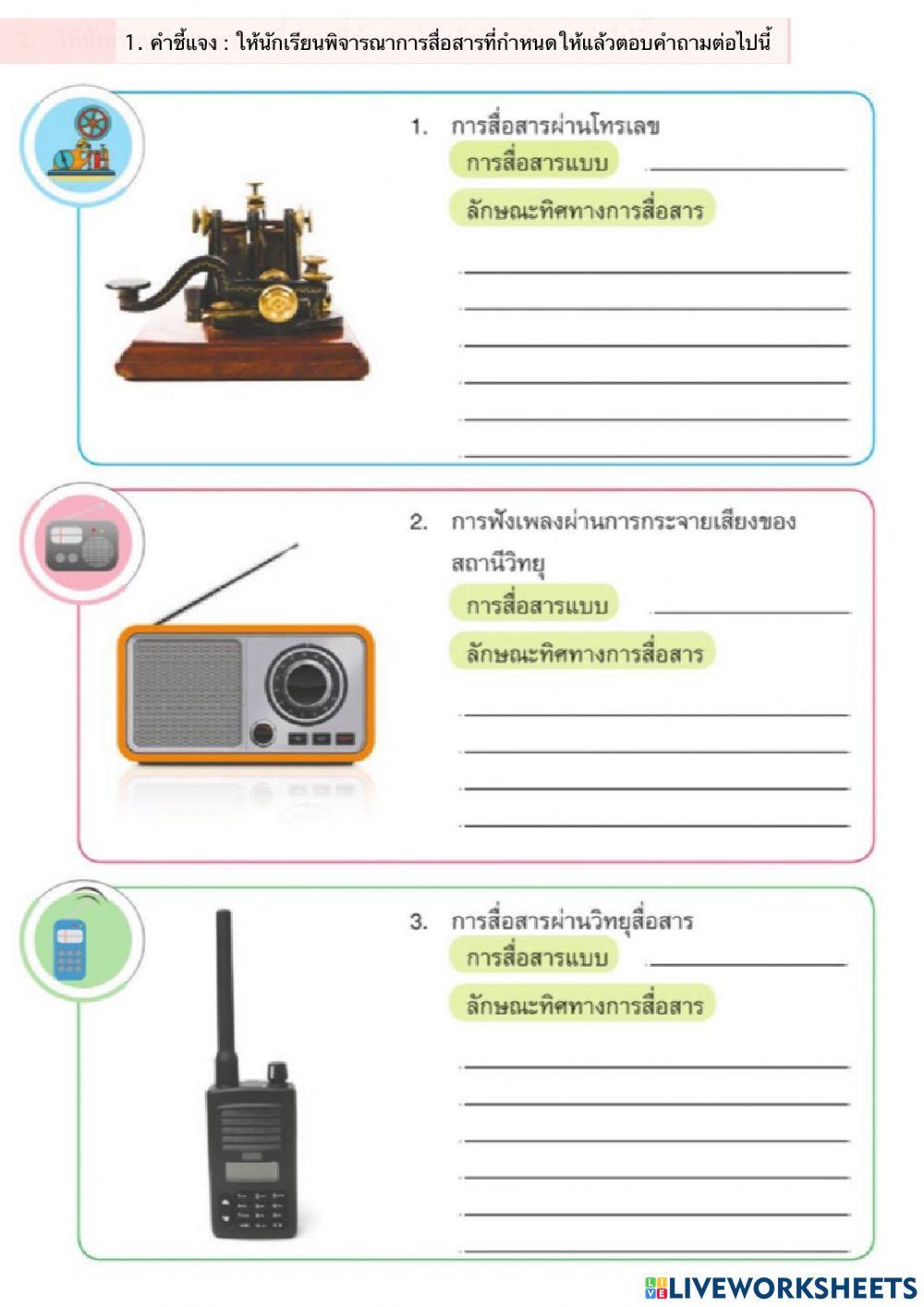 การสื่อสาร