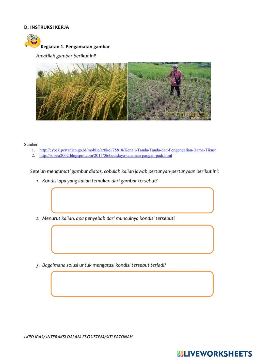 Lkpd interaksi ekosistem