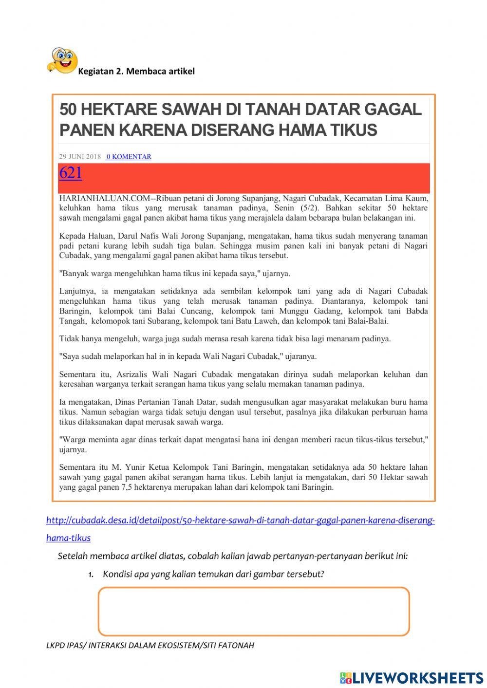 Lkpd interaksi ekosistem