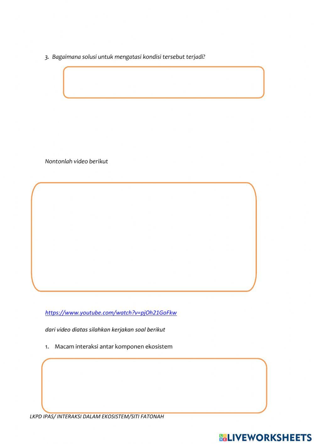 Lkpd interaksi ekosistem