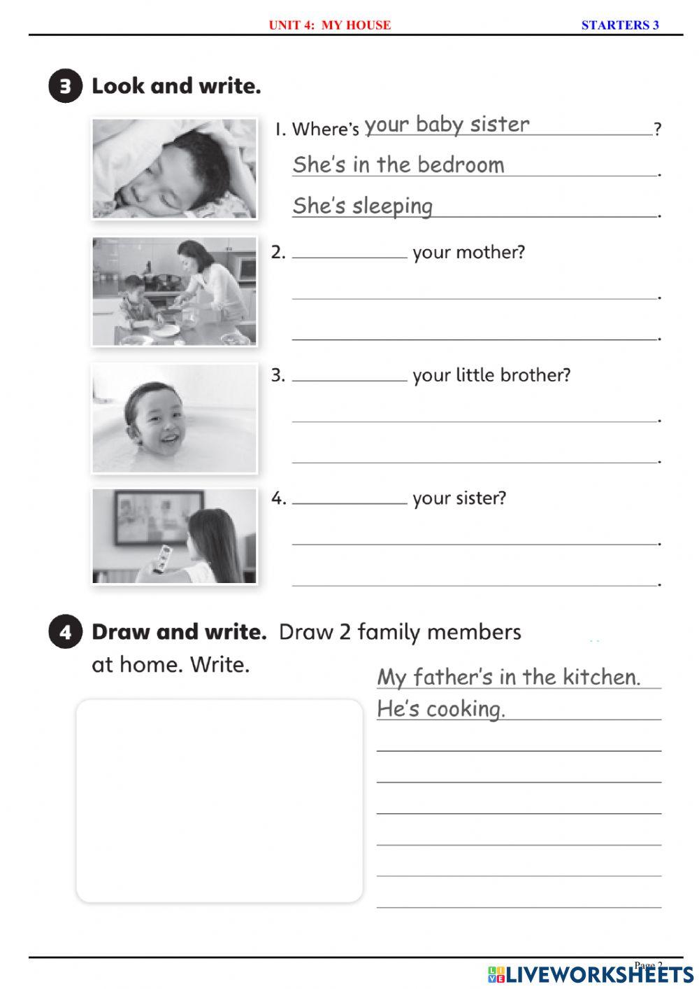 Starters 3 - u4 - grammar practice 2