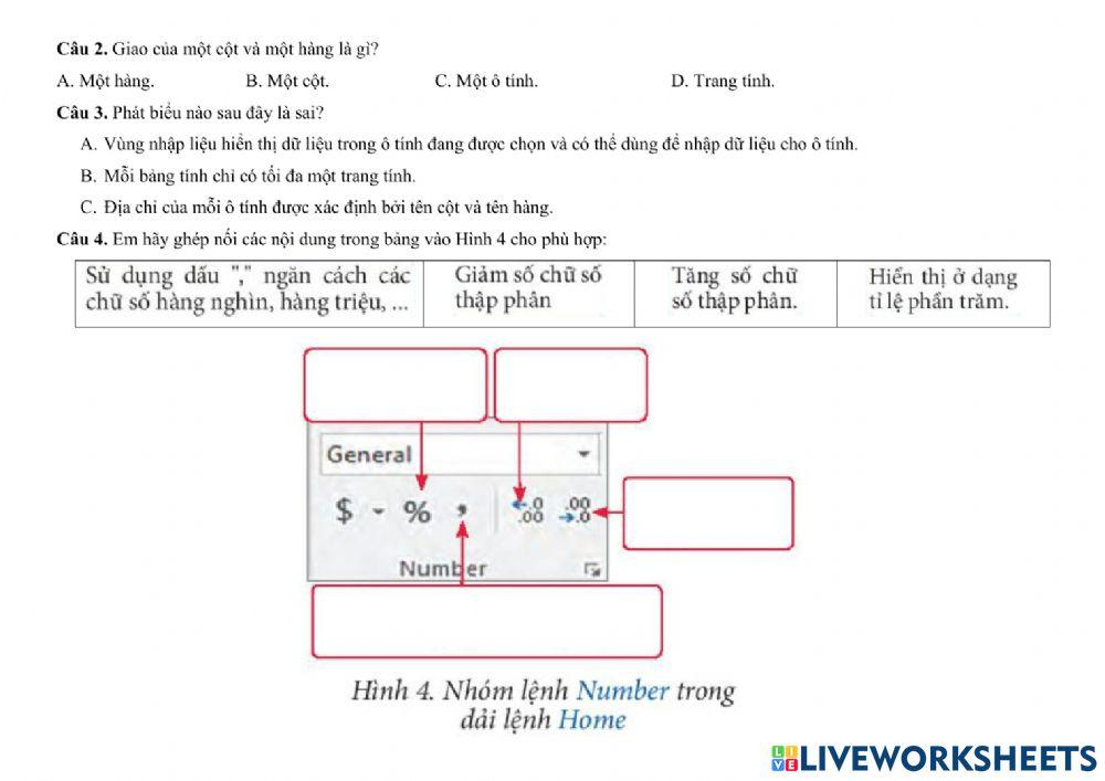 Tin 7 - Bài 7 - Phần mềm bảng tính
