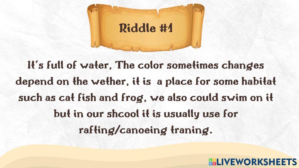 Group A treasure Hunt