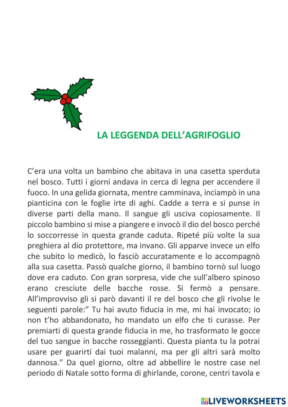 Ascolta e rispondi alle domande