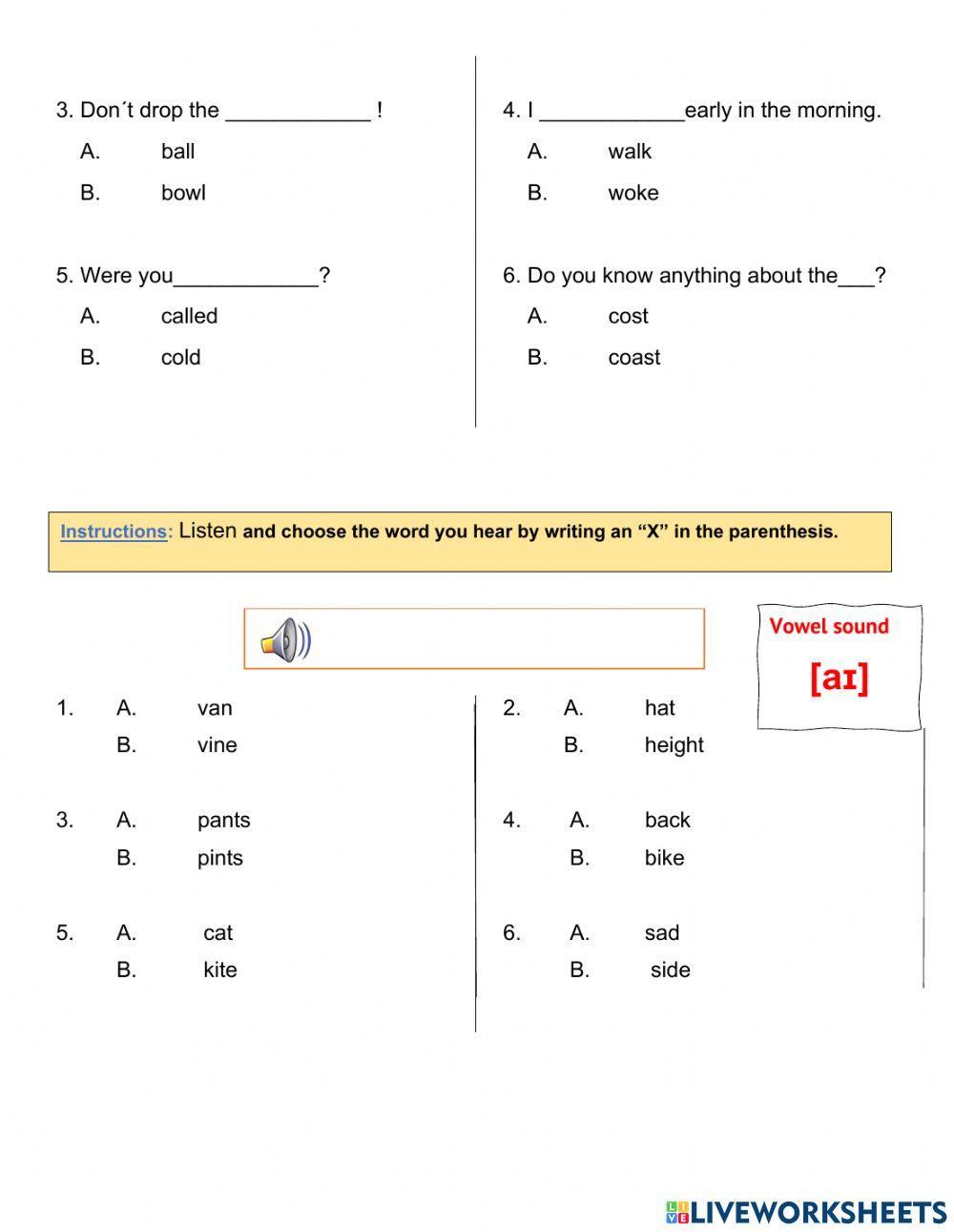 Minimal Pairs