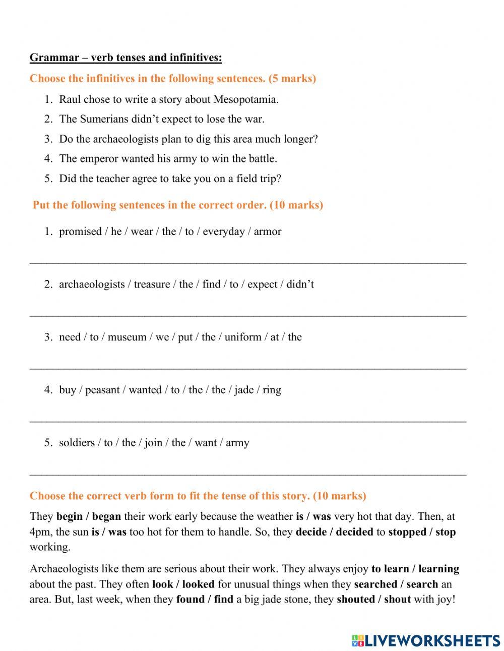 Language Arts Assessment - Unit 3 Week 1