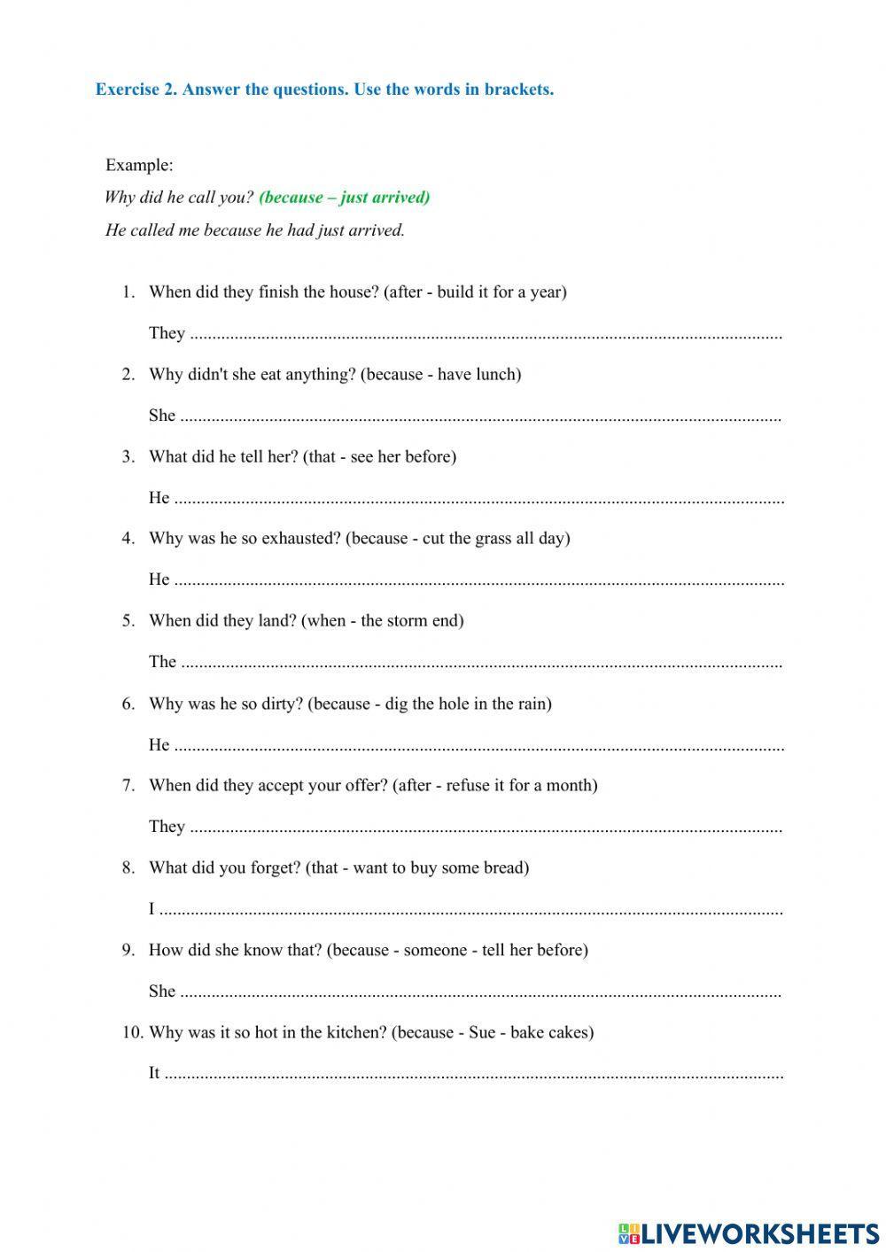 Past Perfect Simple vs. Past Perfect Continuous
