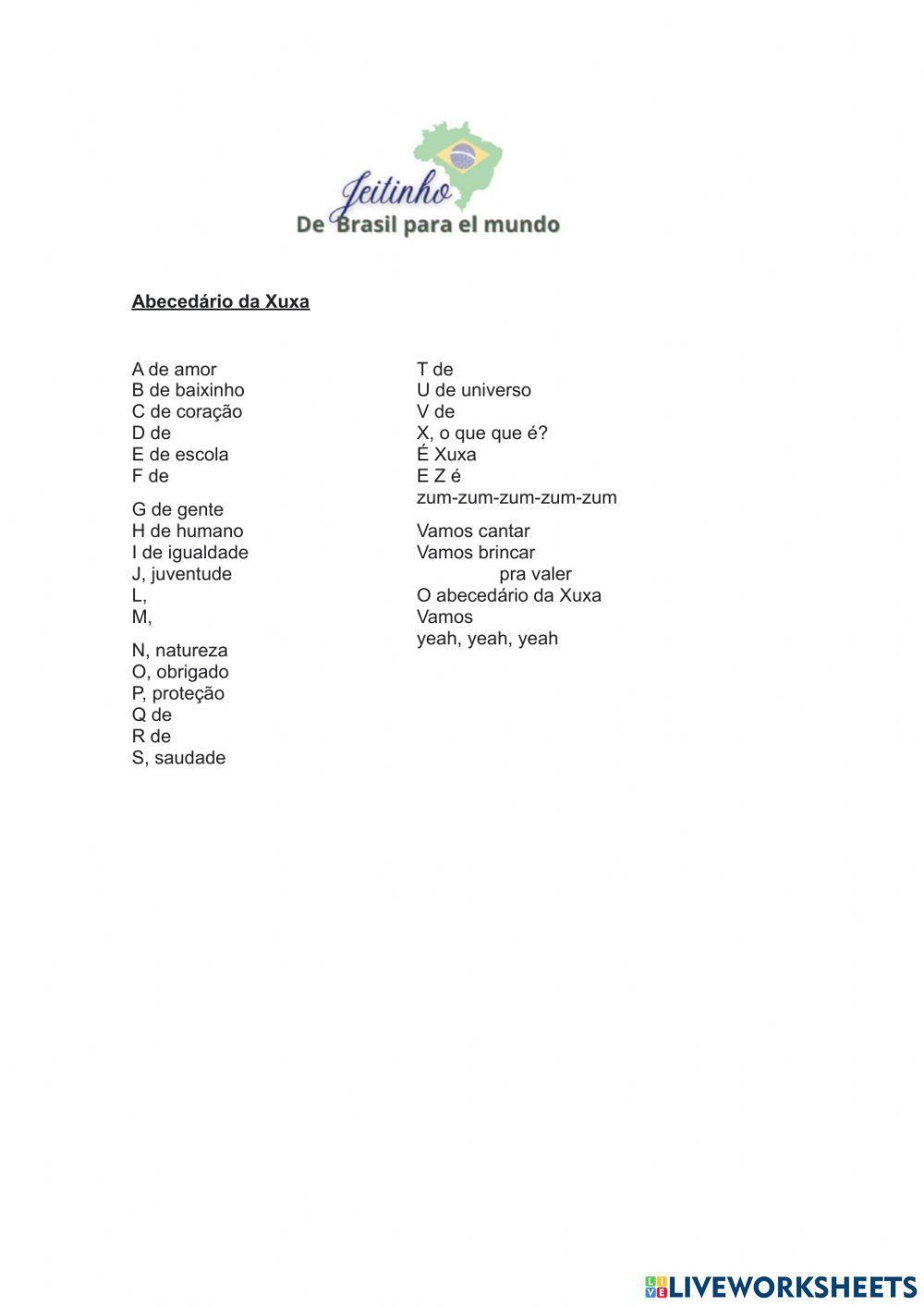 Abecedaro da xuxa