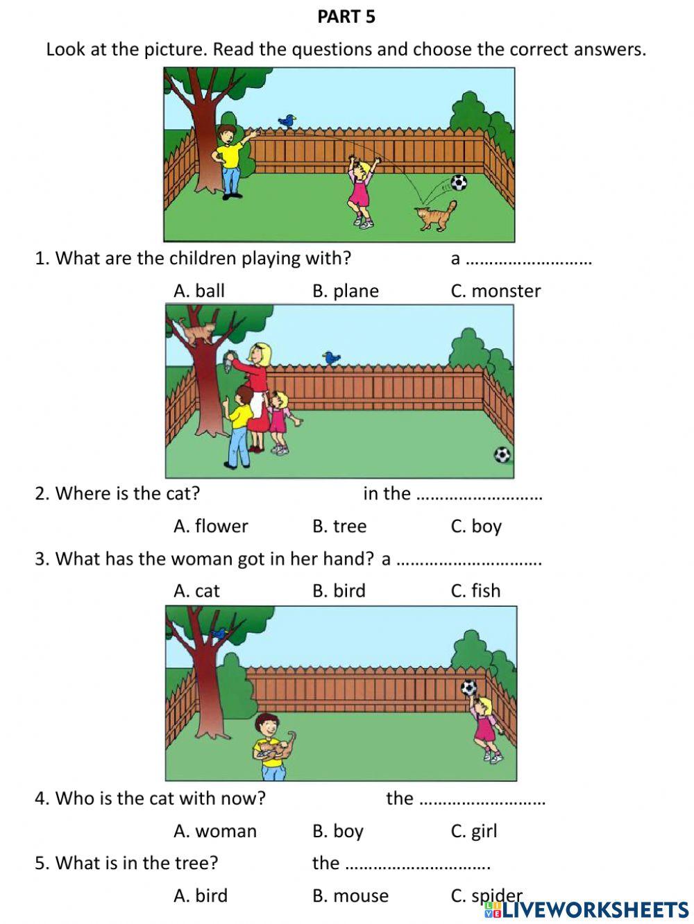English Starters - RW - Test 1,2 - Part 5