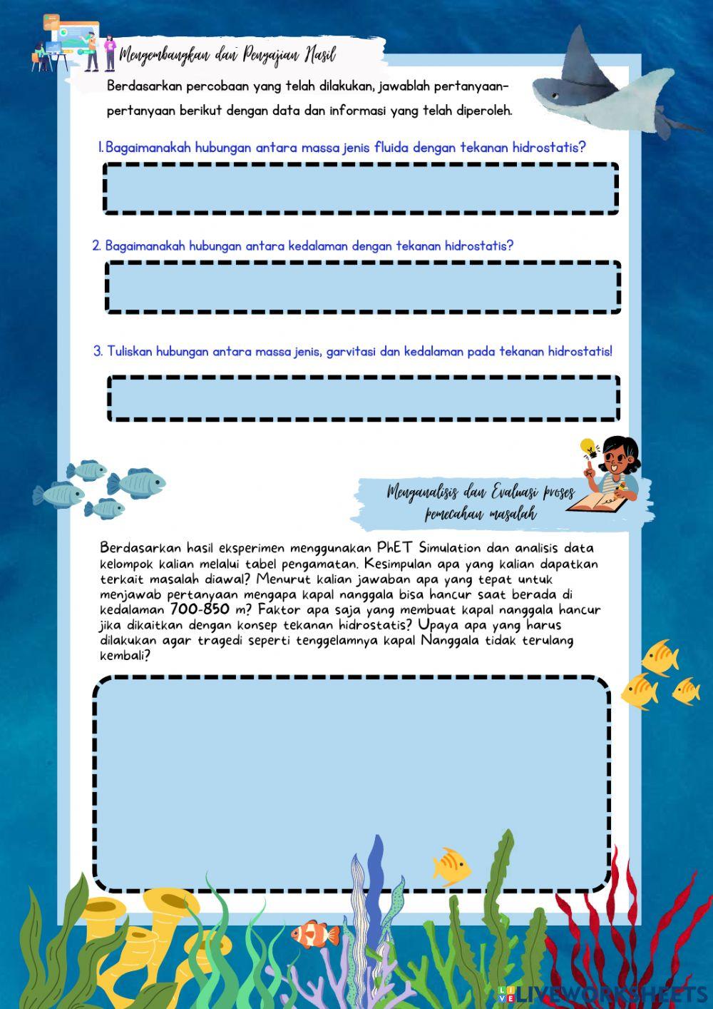 LKPD Tekanan Hidrostatis model PBL