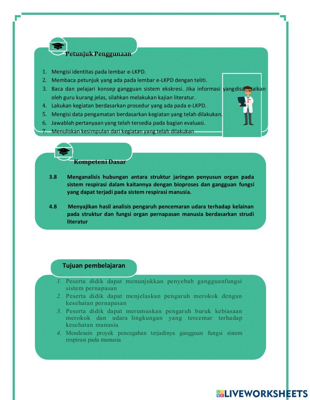 Lkpd gangguan sistem pernapasan