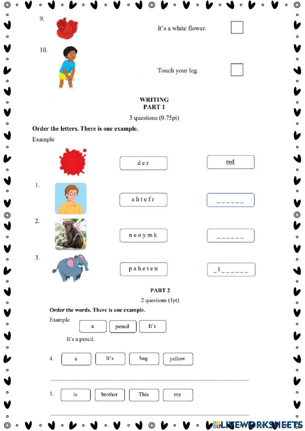 Đề thi cuối kì 1 smart start