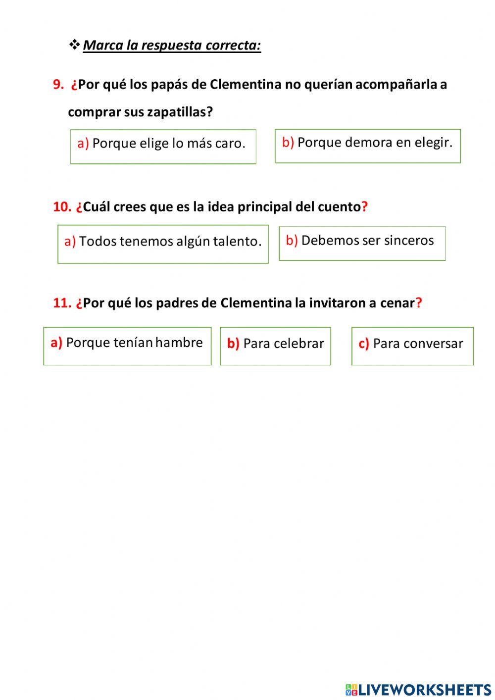 Examen Final de Plan Lector